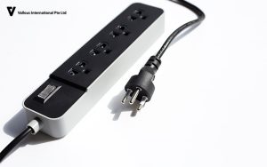 Vallous International basic PDU power strip with multiple outlets.