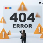 Vallous International laptop screen showing a 404 error message.