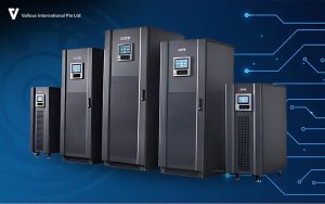 Vallous three-phase UPS systems protecting enterprise critical operations.